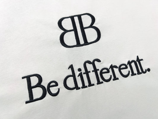 BALENCIAGA BE DIFFERENT WHITE T-SHIRT