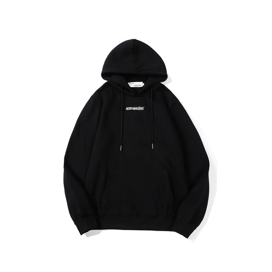OFF WHITE ARROW RED AND BLACK HOODIE