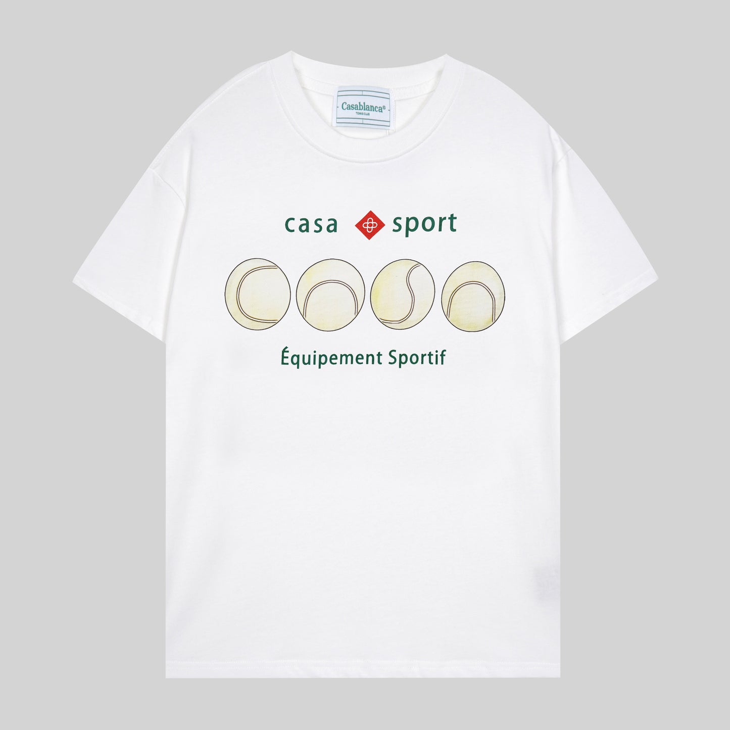 CASABLANCA CASASPORT WHITE T-SHIRT