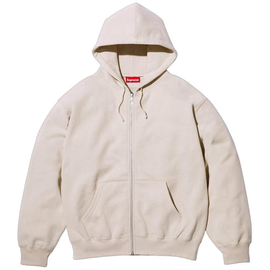SUPREME X TRASHER BEIGE ZIP HOODIE