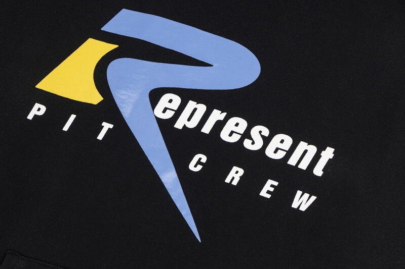 REPRESENT PIT CREW BLACK HOODIE