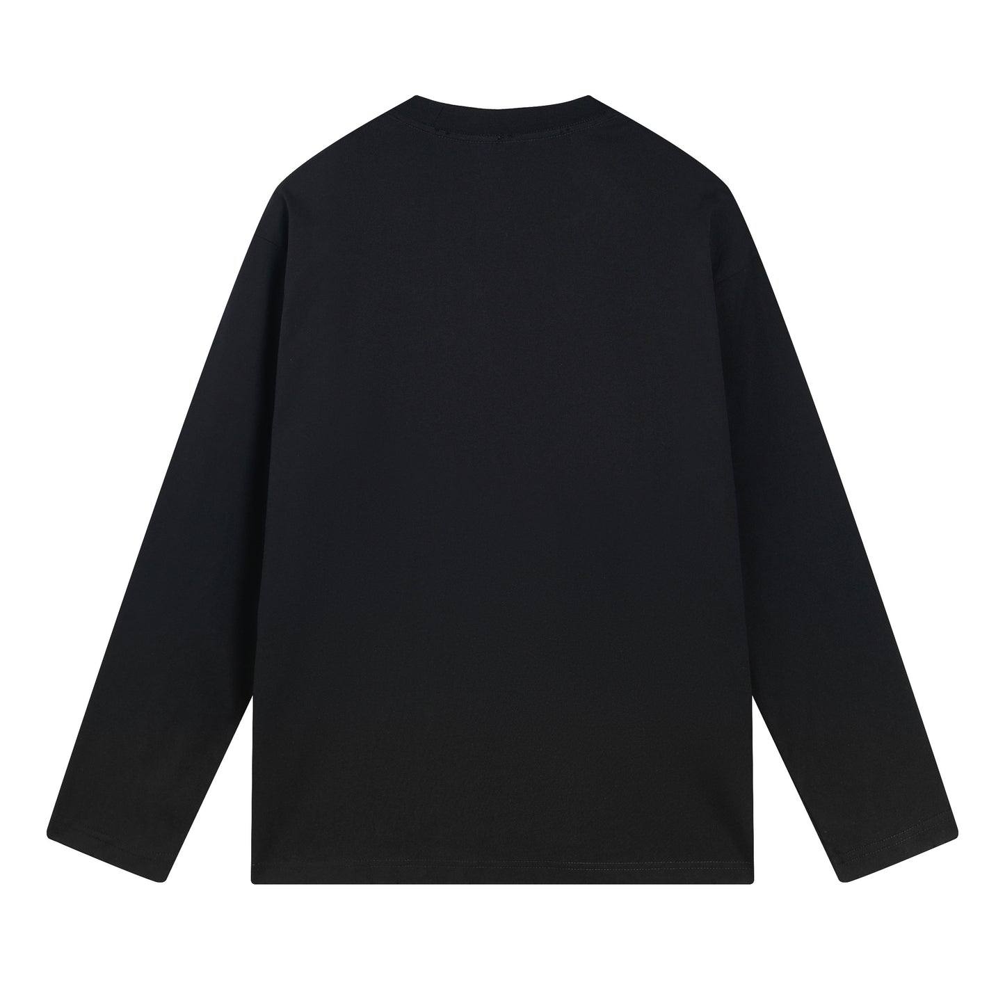 BALENCIAGA BASIC LOGO LONG SLEVE BLACK T-SHIRT