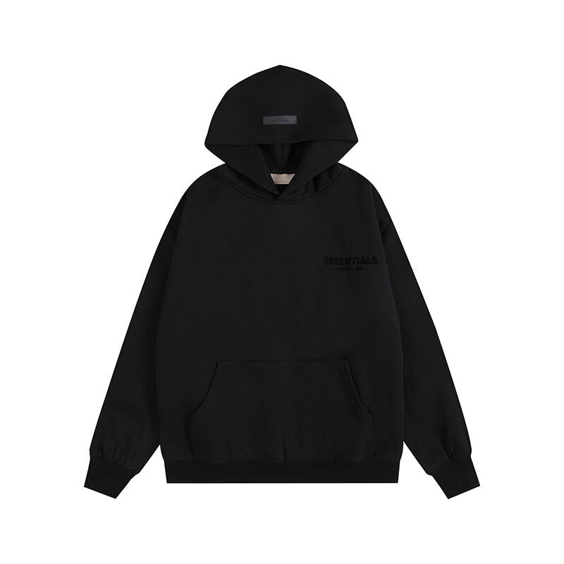 FEAR OF GODS ESSENTIALS SS22 HOODIE BLACK