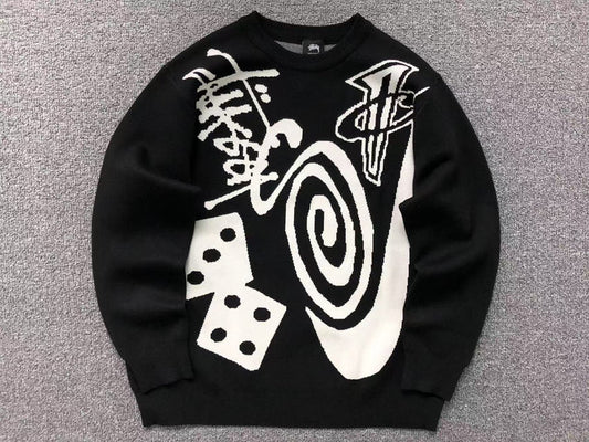 STUSSY X NIKE BLACK SWEATER