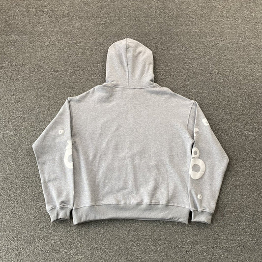 SP5DER BELUGA HEATHER GREY HOODIE