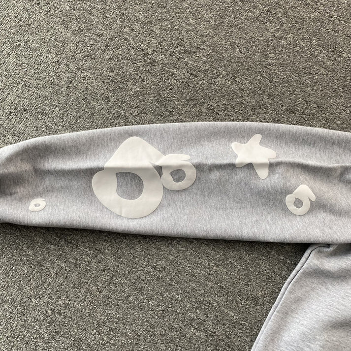 SP5DER BELUGA HEATHER GREY HOODIE