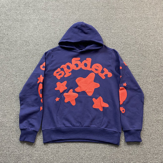 SP5DER BELUGA NAVY HOODIE