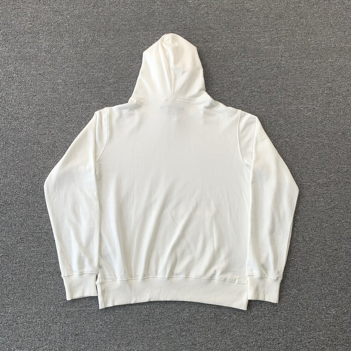SP5DER OG RHINESTONE WHITE HOODIE