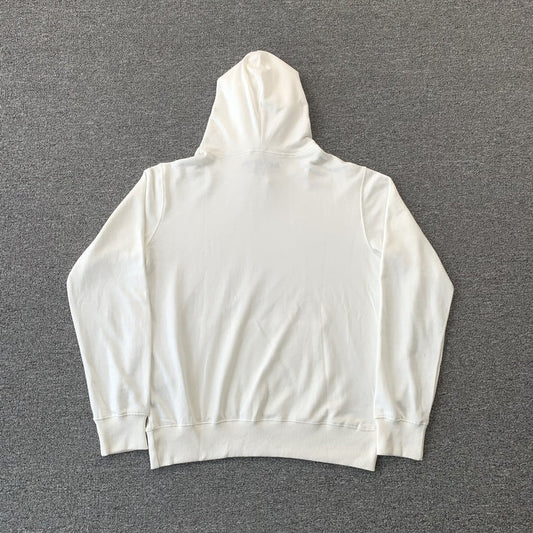 SP5DER OG RHINESTONE WHITE HOODIE