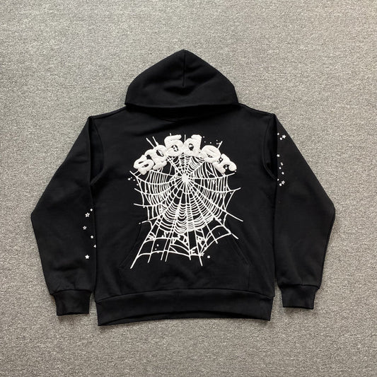 SP5DER OG WEB BLACK HOODIE