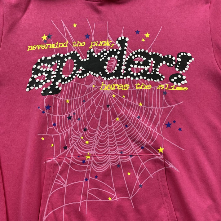 SP5DER PINK V2 PINK HOODIE