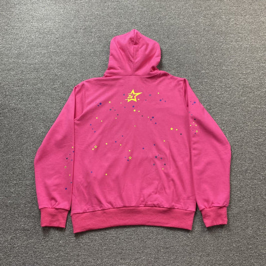 SP5DER PINK V2 PINK HOODIE