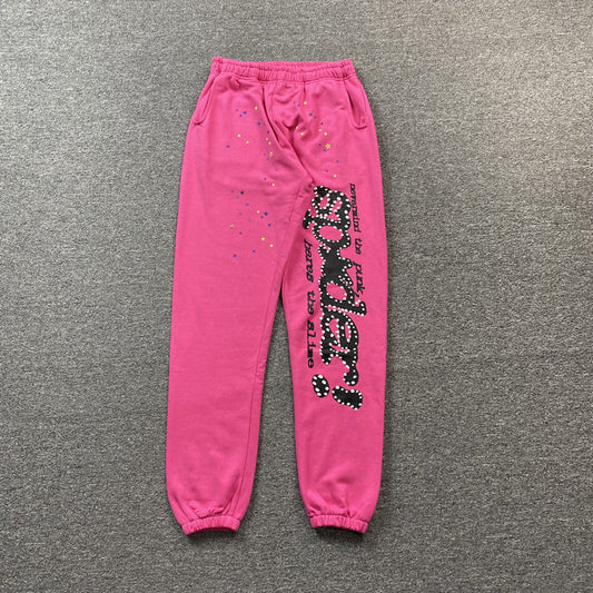 SP5DER PINK V2 PINK PANTS