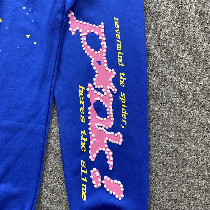 SP5DER PINK BLUE PANTS