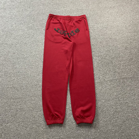 SP5DER WEB RED PANTS