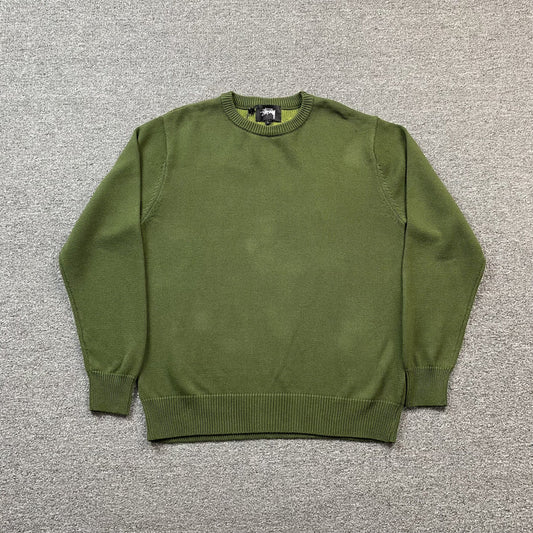 STUSSY LAGUNA GREEN SWEATER