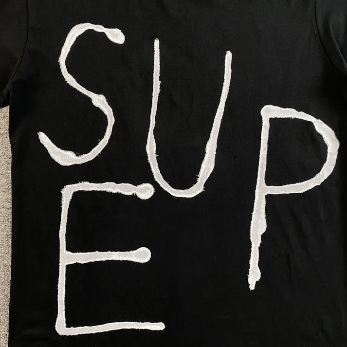 SUPREME PAINTED BLACK T-SHIRT