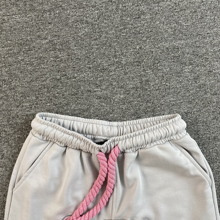 SYNA WORLD SYNA LOGO GREY AND PINK SHORTS
